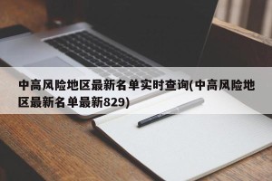 中高风险地区最新名单实时查询(中高风险地区最新名单最新829)