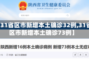 【31省区市新增本土确诊32例,31省区市新增本土确诊73例】