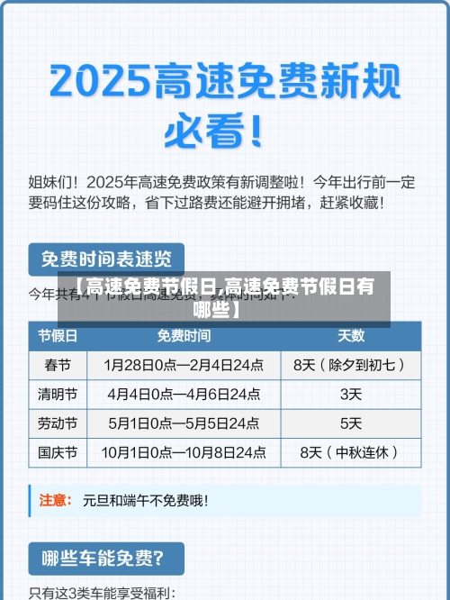 【高速免费节假日,高速免费节假日有哪些】-第1张图片