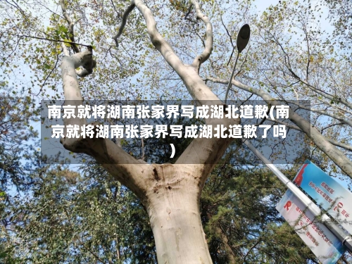 南京就将湖南张家界写成湖北道歉(南京就将湖南张家界写成湖北道歉了吗)-第2张图片